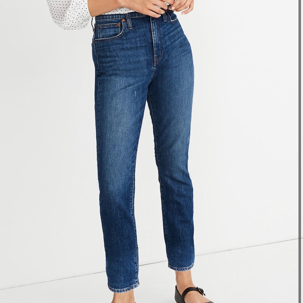 Madewell High-rise slim boyjean in Barksdale wash